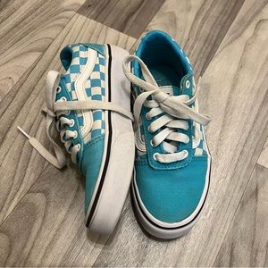 Vans Blue Checkerboard shoes